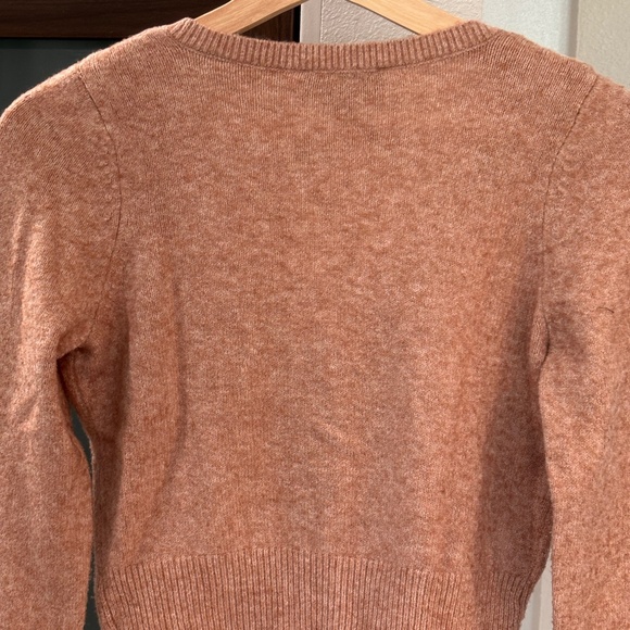 Express Cropped Cardigan - Blush/Heather Pink Size S - Picture 8 of 10
